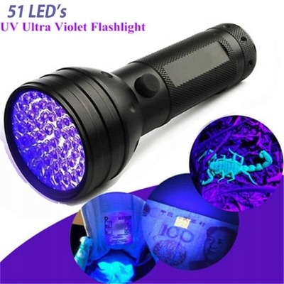 Uv Led Flashlight 51 Leds Ultra Violet Torch Light