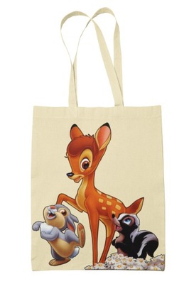 Torba Shopper-materiałowa-na ramie-bambi-prezent