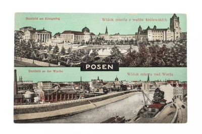 POZNAŃ - PANORAMA, ZAMEK, WARTA l. 20