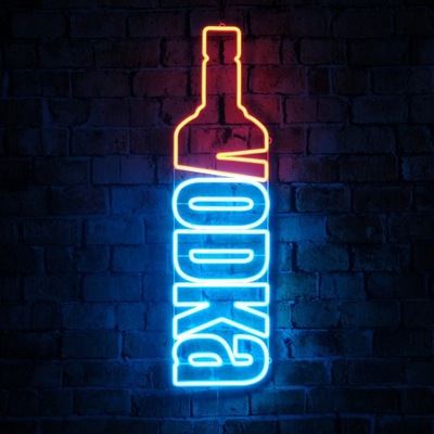 Neon LED Flex Wódka, Butelka - Reklama Monopolowy