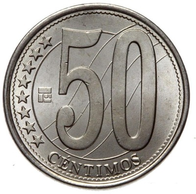 Wenezuela - moneta - 50 Centimos 2007 - MENNICZA UNC