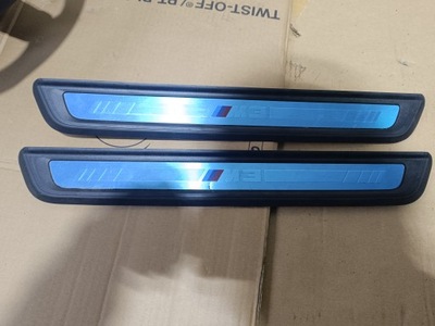 Накладки накладки пороги пороговые bmw m3 g20 g80 фото №1
