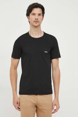 T-shirt basic czarny BOSS L