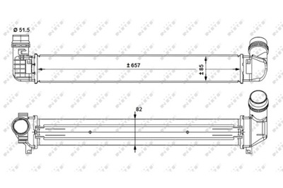NRF ИНТЕРКУЛЕР РАДИАТОР ВОЗДУХА DOLOTOWEGO RENAULT FLUENCE 1.5D