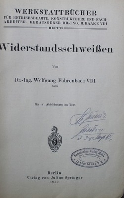 Widerstandsschweiben 1939 r