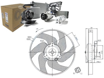 Вентилятор радиатора citroen berlingo xantia xsara фото №1