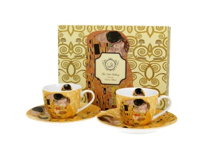 Filiżanka Duo Klimt porcelana 90 ml 2 szt.