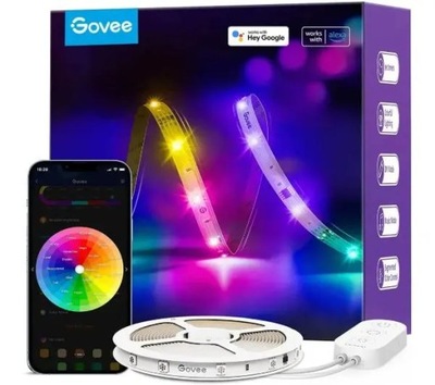 Taśma wewnętrzna LED Govee H619C Wi-Fi / Bluetooth, RGBIC 10 metrów