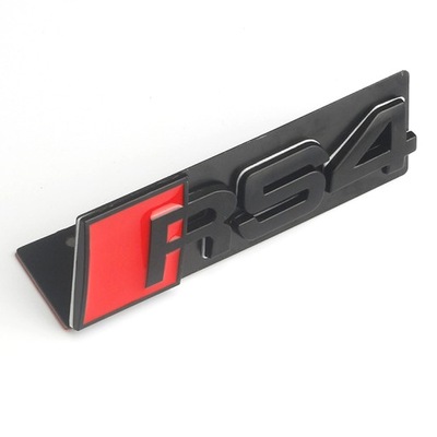 REJILLA DE RADIADOR EMBLEMA INSIGNIA PARTE DELANTERA AUDI RS3 RS4 RS5 RS6 RS7 RS8 - 10.5X3.2CM  