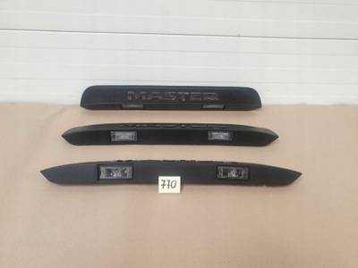 Молдинг підсвітка номерного знака комплектна renault master iii фото №1