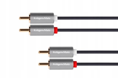 Kabel przewód 2x RCA Cinch 3m KrugerMatz