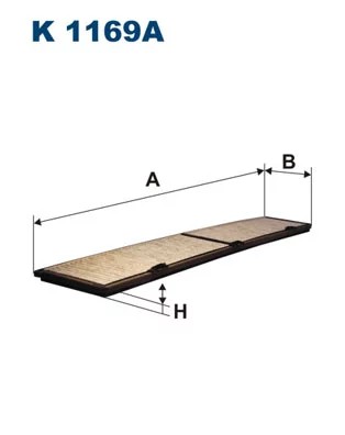 K1169A FILTRO CABINAS DE CARBON  