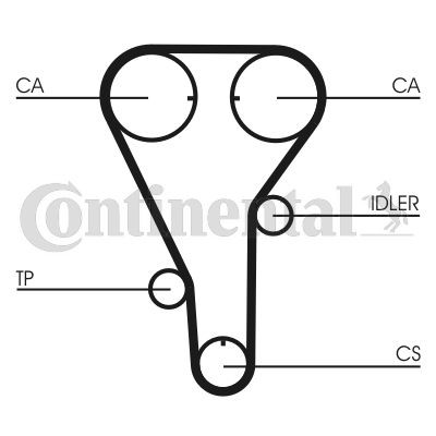 CONTINENTAL CT972 CORREA DISTRIBUCIÓN  