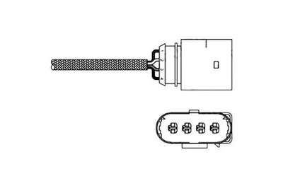 DELPHI ES20270-12B1 ZONDAS LAMBDA ZONDAS SKODA FABIA 1,4 16V 