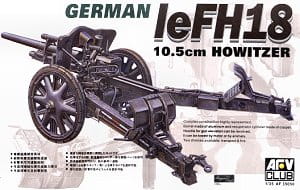 German leFH18 10.5cm Howitzer 1:35 AFV Club 35050