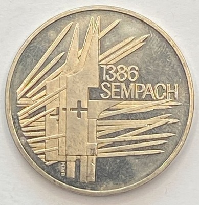 Szwajcaria 5 Franków 500 lat Bitwy pod Sempach 1986