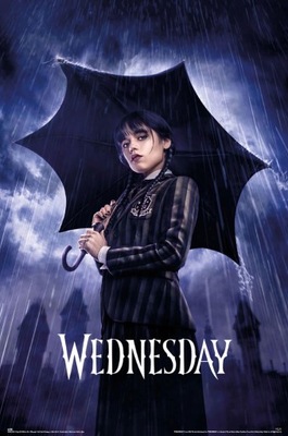 WEDNESDAY addams sukienka film PLAKAT filmowy