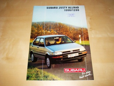 Subaru Justy Allrad 1000/1200 1989 