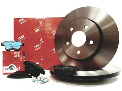 TRW DISCS + PADS REAR FORD MONDEO MK3 III  