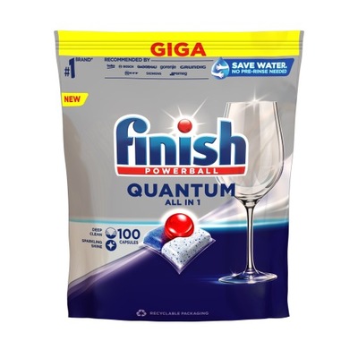 FINISH Quantum All-in-1 Kapsułki do zmywarki Regular 100szt