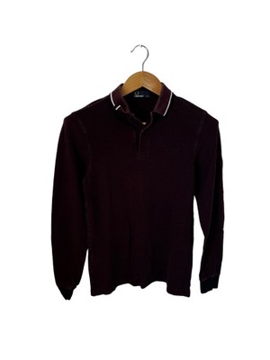 Koszulka polo Fred Perry burgundowa z logiem XS S