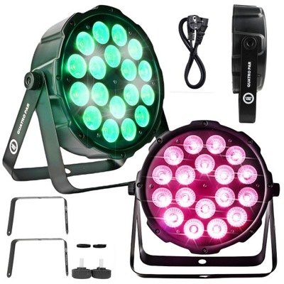 REFLEKTOR SCENICZNY OŚWIETLENIE LED NA IMPREZĘ DEKORACJA ŚWIATŁEM 18x10W