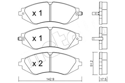 TRINKELĖS STABDŽIŲ CHEVROLET LACETTI 05- METELLI 