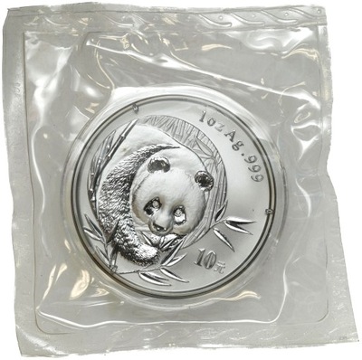 Chiny 10 yuan 2003 Panda – UNCJA SREBRA