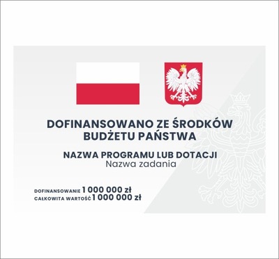 PLACA UNIJNA 40X60CM DOFINANSOWANIE, UNIA, PCV3  