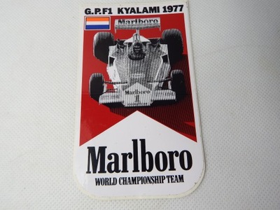 MARLBORO G.P.F1 KYALAMI 1977 STARA NAKLEJKA