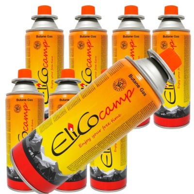 8x GAZ DO KUCHENKI NABÓJ KARTUSZ ELICO 220 gr