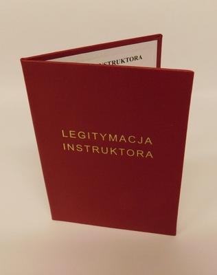 LEGITYMACJA INSTRUKTORA - 20szt. LEGITYMACJA