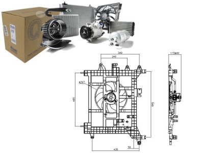 Вентилятор радиатора nissens фото №1