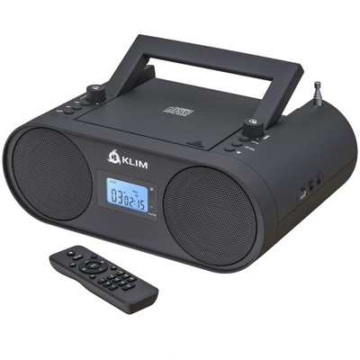 Radio odtwarzacz Boombox CD-MP3 KLIM B4 CD USB BT Pilot czarny