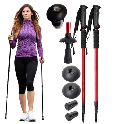 KIJKI DO CHODZENIA NORDIC WALKING KIJE TREKKINGOWE ANTISHOCK SPACER