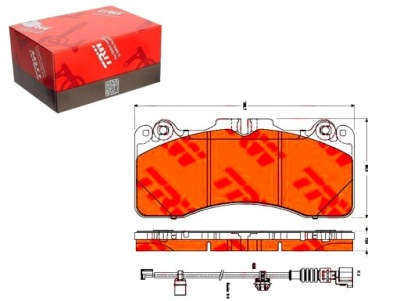 Trw гальмівні колодки гальмівні lexus перед ls 4,6 06- фото №1