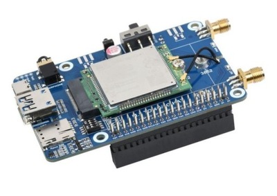 SIM7600G-H-M2 4G HAT - zestaw z modułem 4G SIM7600G-H dla Raspberry Pi