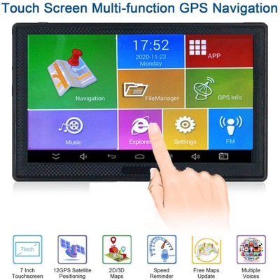 7" nawigacja GPS 512M 8GB Android Mapa Europy