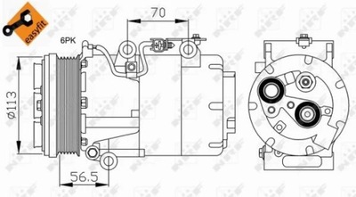 32722. COMPRESOR KLIMAT. FORD  