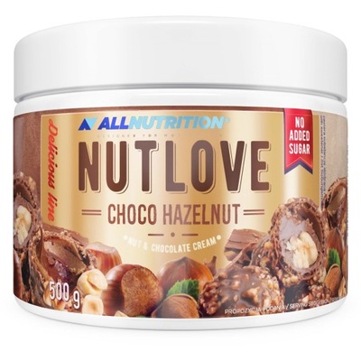 Allnutrition Nutlove 500 g Krem czekolada orzech, dieta