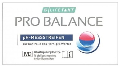Paski do pomiaru pH moczu LR Health & Beauty Pro Balance 12 sztuk