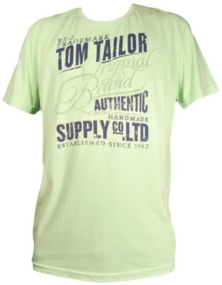 TOM TAILOR T-shirt REGULAR green LOGO TEE _ XXL