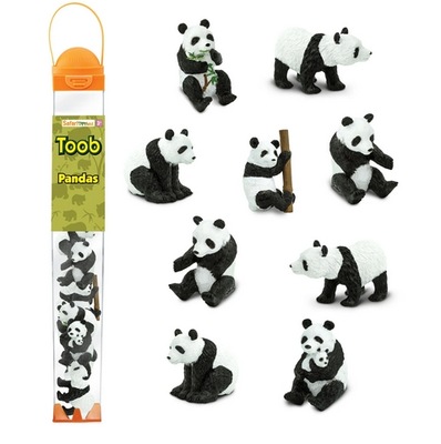 Safari Ltd: Pandy. Zestaw Figurek w Tubie. S697304