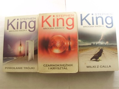 Stephen King Mroczna wieza Zestaw ksiazek