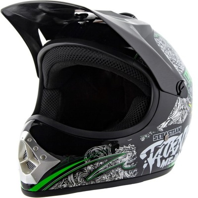 REGALO PARA HIJOS CASCO CROSSOWY DZIECIECY ENDURO QUAD BMX ATV CROSS M  