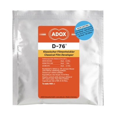 Adox D-76 na 1l wywoływacz negatywowy do klisz