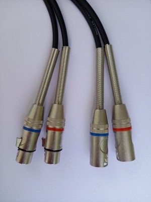 SHELLER kabel 2 x XLRżeński / 2 x XLRmęski 7m