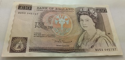 Banknot 10 funtów, Wielka Brytania
