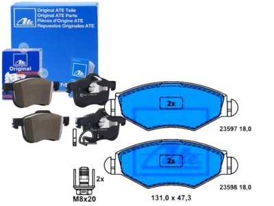 Ate13.0460-3975.2 тормозные колодки ham. peugeot перед 206/30 фото №1