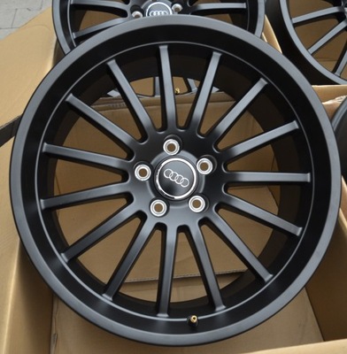 RATLANKIO 19 5X112 ORIGINALAS AUDI Q5 8A0 8R0 Q7 JUODI MAT RANT NOWE 